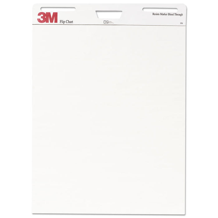 Professional Flip Chart, Unruled, 25 x 30, White, 40 Sheets, 2/Carton