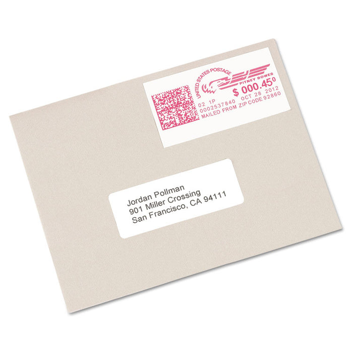 Postage Meter Labels for Personal Post Office, 1.78 x 6, White, 2/Sheet, 30 Sheets/Pack, (5289)