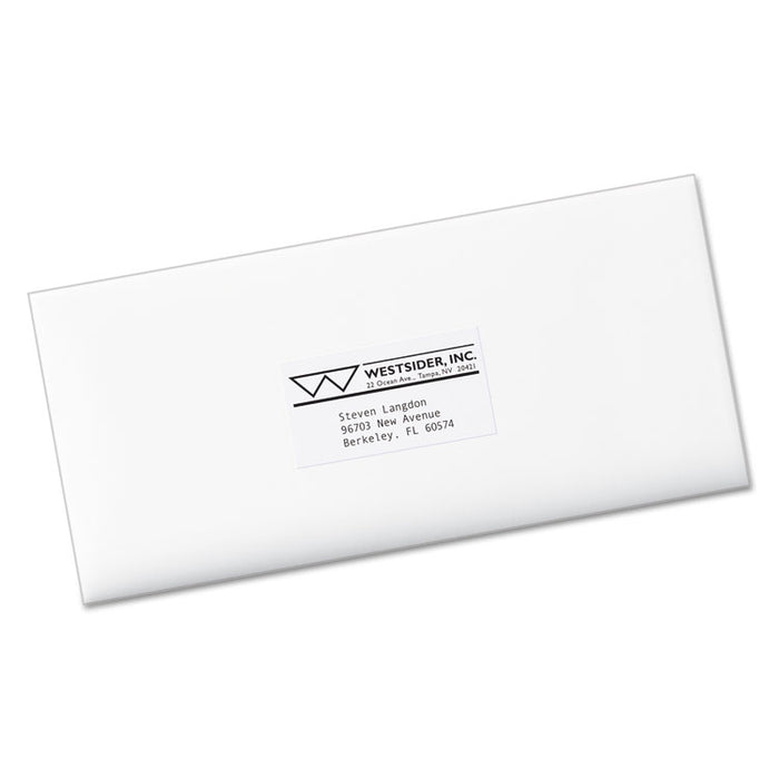 Copier Mailing Labels, Copiers, 1.38 x 2.81, White, 24/Sheet, 100 Sheets/Box
