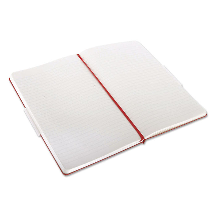 Classic Colored Hardcover Notebook, Narrow Rule, Red Cover, 8.25 x 5, 240 Sheets