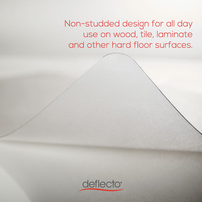 EconoMat All Day Use Chair Mat for Hard Floors, 46 x 60, Rectangular, Clear