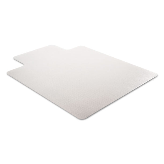 SuperMat Frequent Use Chair Mat for Medium Pile Carpet, 45 x 53, Wide Lipped, Clear
