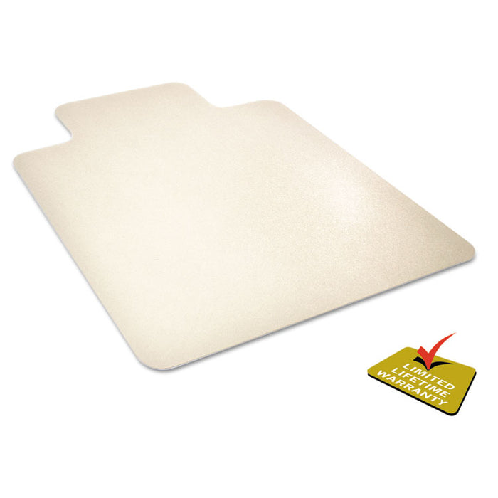 EnvironMat All Day Use Chair Mat for Hard Floors, 45 x 53, Wide Lipped, Clear