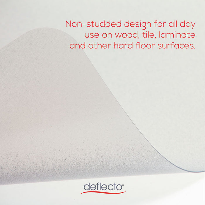 EnvironMat All Day Use Chair Mat for Hard Floors, 45 x 53, Wide Lipped, Clear