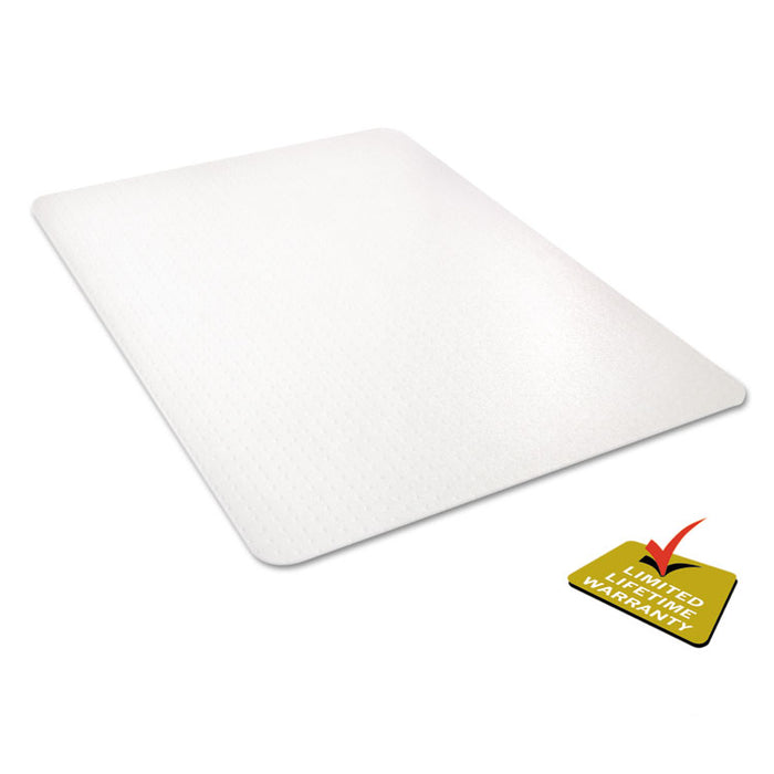 Polycarbonate All Day Use Chair Mat - All Carpet Types, 45 x 53, Rectangle, Clear
