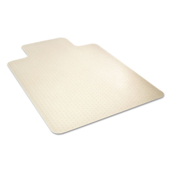 EnvironMat Recycled Anytime Use Chair Mat, Med Pile Carpet, 45 x 53 with Lip, Clear