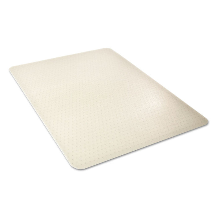 EnvironMat Recycled Anytime Use Chair Mat for Med Pile Carpet, 46 x 60, Clear