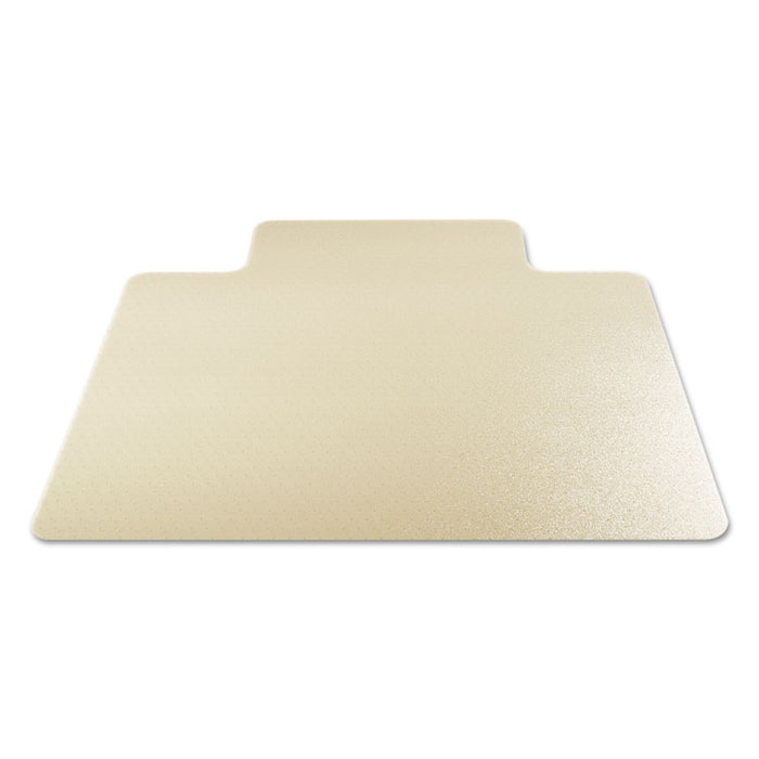 EnvironMat Recycled Anytime Use Chair Mat, Med Pile Carpet, 45 x 53 with Lip, Clear