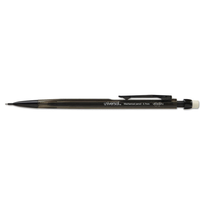 Mechanical Pencil, 0.7 mm, HB (#2.5), Black Lead, Smoke Barrel, Dozen