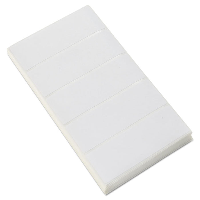 Self-Adhesive Removable ID Labels, 1 x 3, White, 5/Sheet, 50 Sheets/Pack