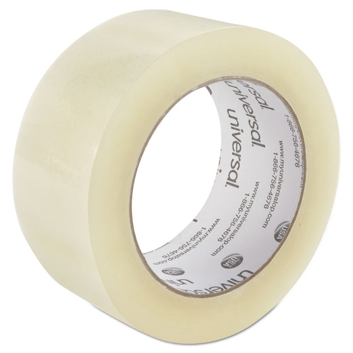 Quiet Tape Box Sealing Tape, 3" Core, 1.88" x 110 yds, Clear, 6/Pack
