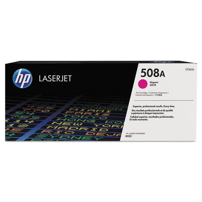 HP 508A, (CF363A) Magenta Original LaserJet Toner Cartridge