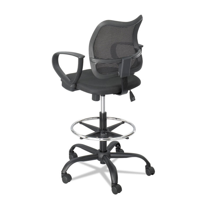 Vue Series Mesh Extended-Height Chair, 33" Seat Height, Supports up to 250 lbs., Black Seat/Black Back, Black Base