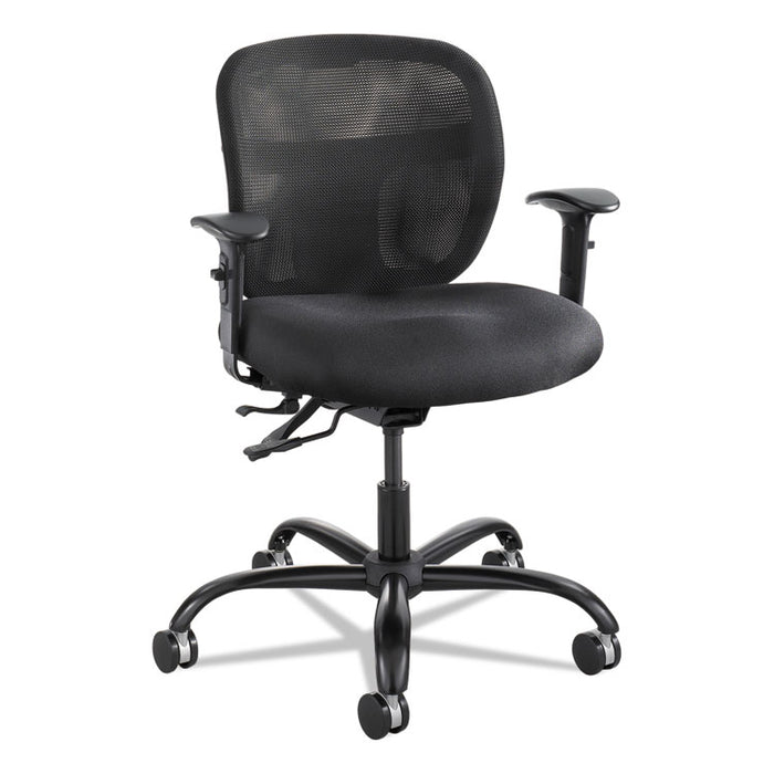 Vue Intensive-Use Mesh Task Chair, Supports up to 500 lbs., Black Seat/Black Back, Black Base