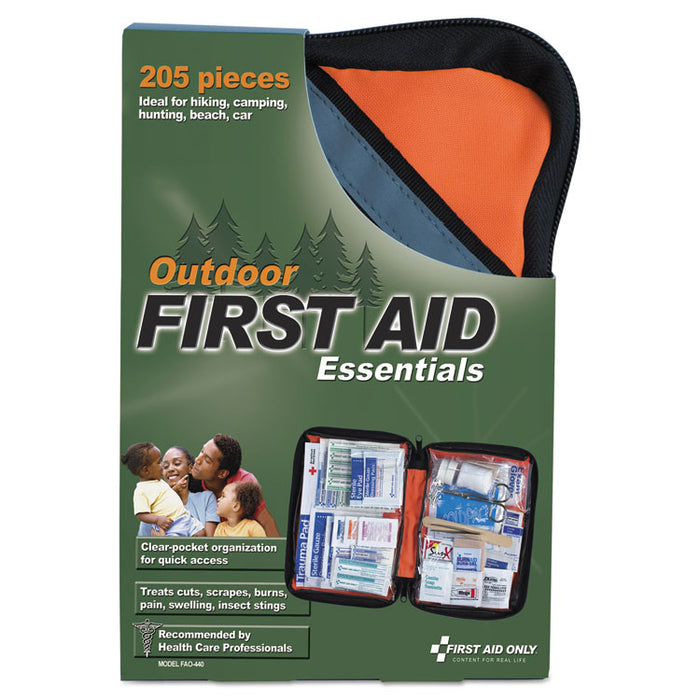 Outdoor Softsided First Aid Kit for 10 People, 205 Pieces/Kit