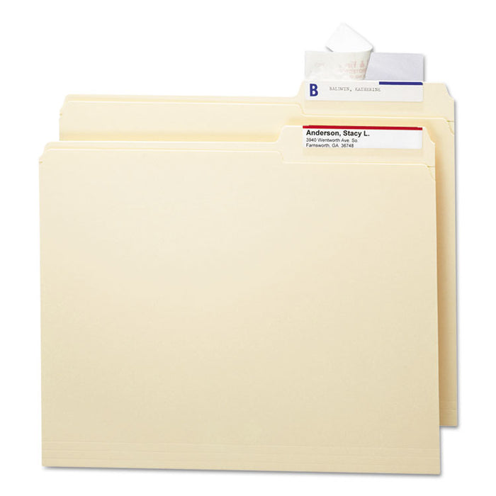 Seal & View File Folder Label Protector, Clear Laminate, 3-1/2x1-11/16, 100/Pack