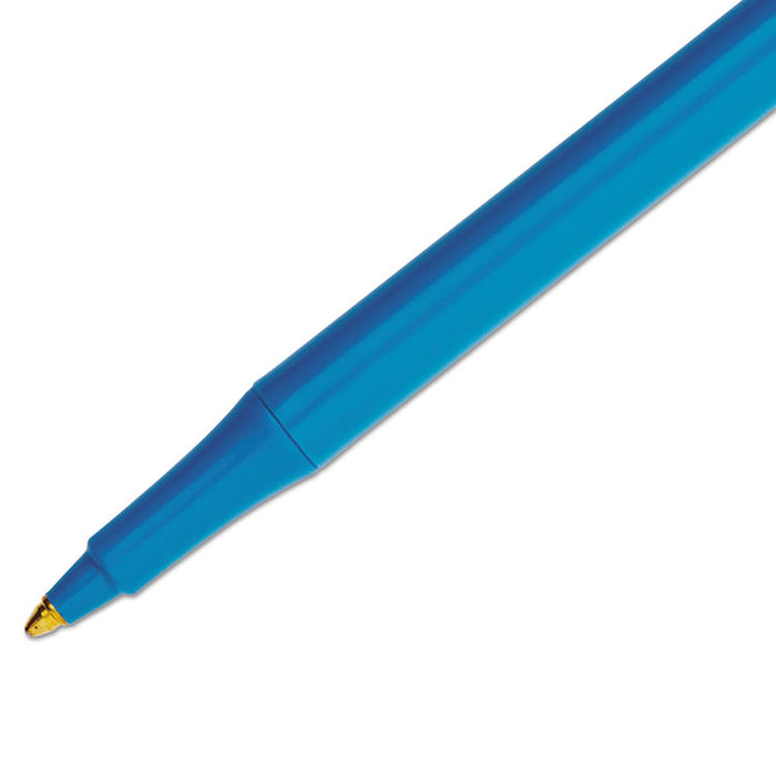 Write Bros. Ballpoint Pen Value Pack, Stick, Medium 1 mm, Blue Ink, Blue Barrel, 60/Pack