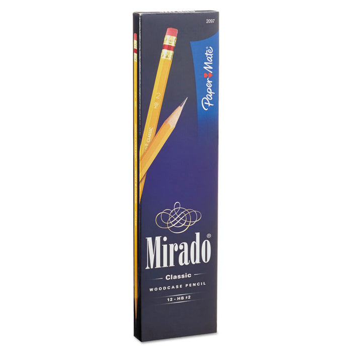 Mirado Pencil, HB (#2), Black Lead, Yellow Barrel, Dozen