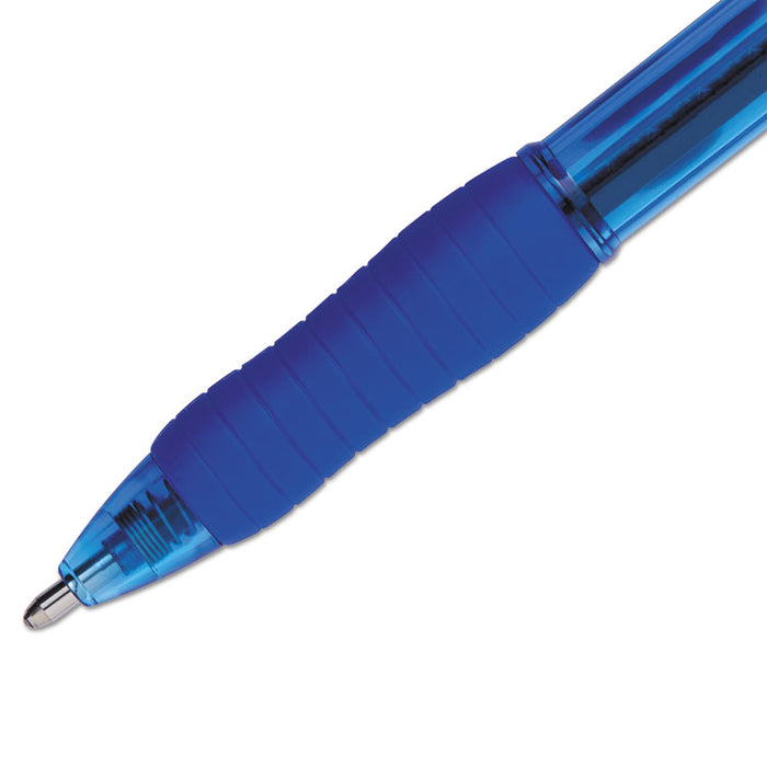 Profile Retractable Ballpoint Pen, Bold 1.4mm, Blue Ink/Barrel, Dozen