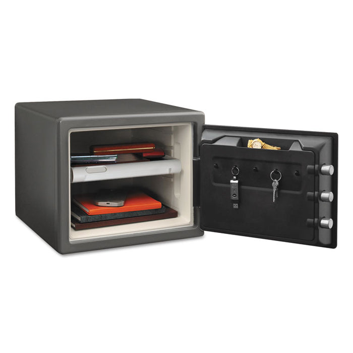 Fire-Safe with Digital Keypad Access, 0.8 cu ft, 16.3w x 19.3d x 13.7h, Black