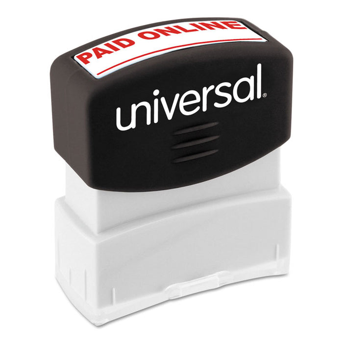 Message Stamp, PAID ONLINE, Pre-Inked One-Color, Red