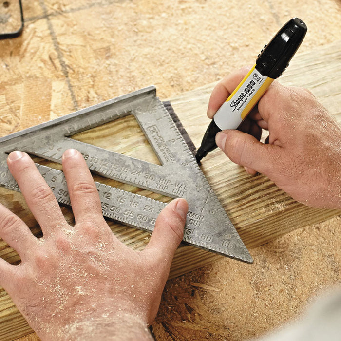 Professional Permanent Marker, Broad Chisel Tip, Black