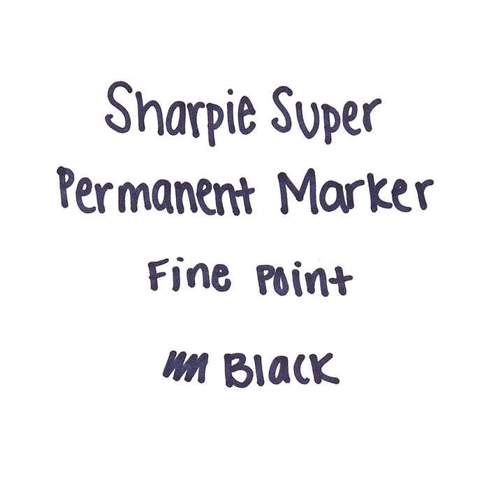 Super Permanent Marker, Fine Bullet Tip, Black, Dozen