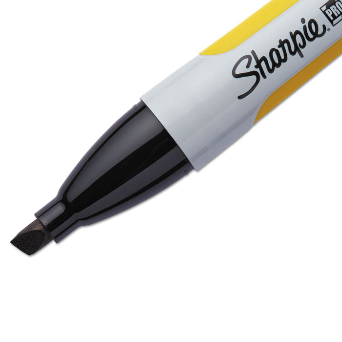 Professional Permanent Marker, Broad Chisel Tip, Black