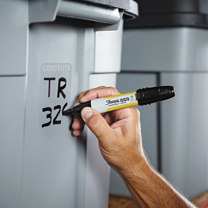 Professional Permanent Marker, Broad Chisel Tip, Black