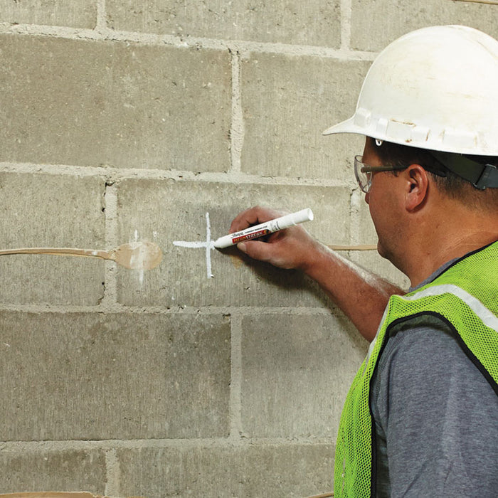 Mean Streak Marking Stick, Broad Bullet Tip, White