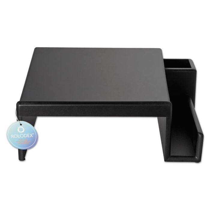 Wood Tones Phone Center Desk Stand, 12 1/8 x 10, Black