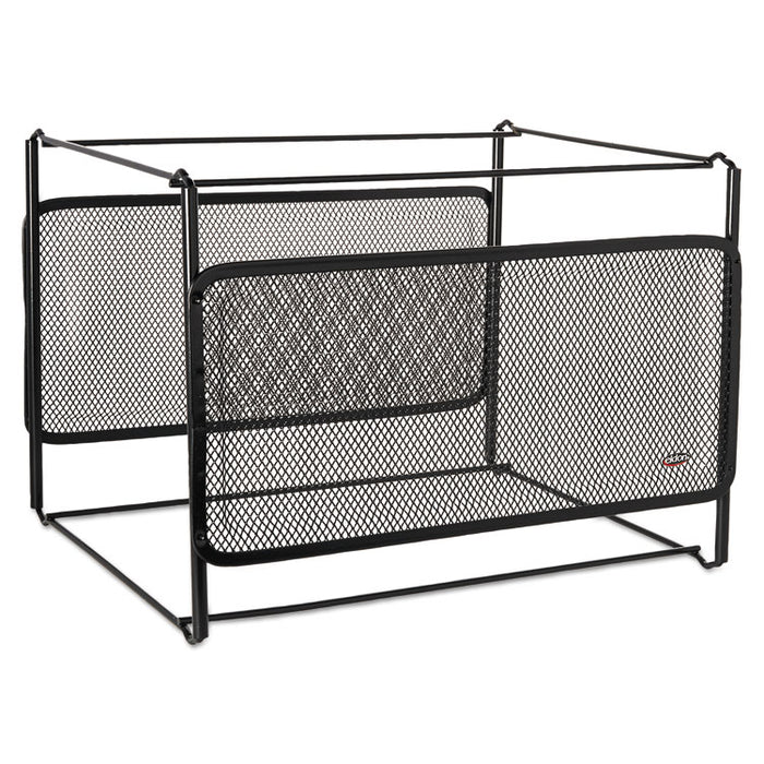 Letter Size Mesh File Frame Holder, Wire, 12 3/8 x 11 3/8 x 9 5/8, Black