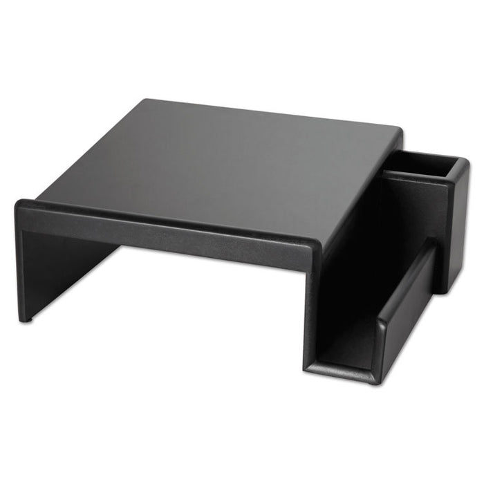 Wood Tones Phone Center Desk Stand, 12 1/8 x 10, Black