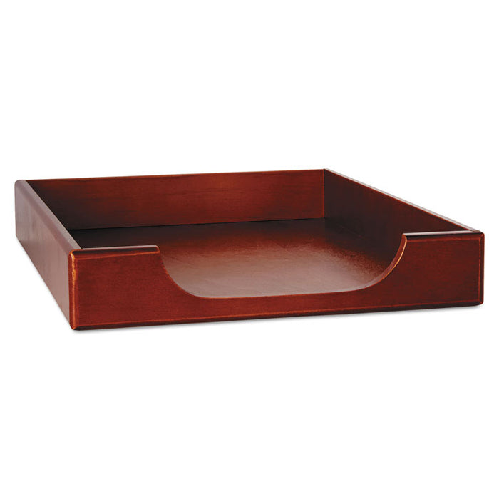 Wood Tones Desk Tray, 1 Section, Legal Size Files, 8.5" x 14", Mahogany