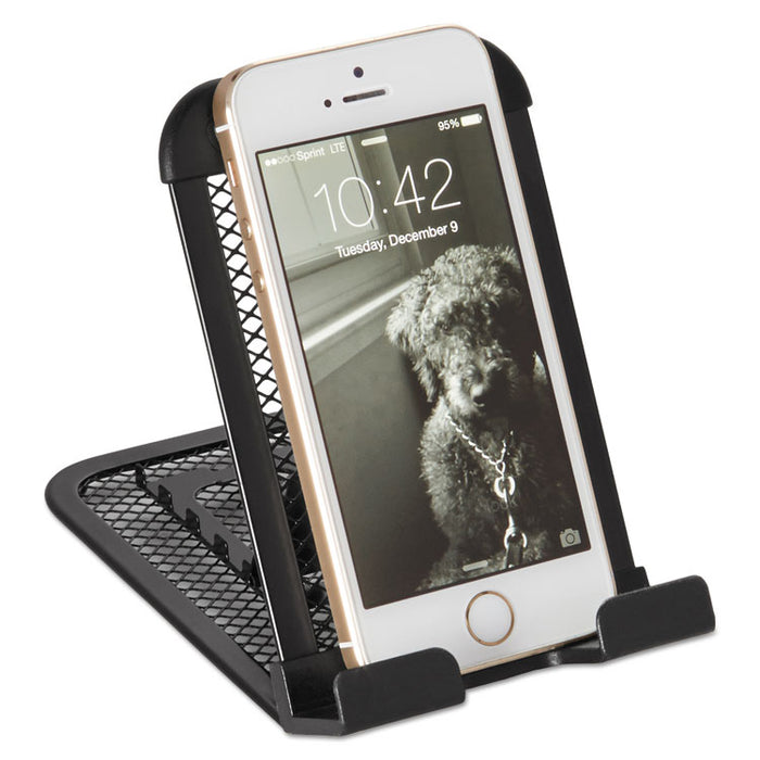 Adjustable Mobile Device Mesh Stand, Black