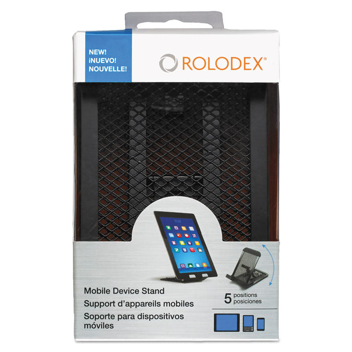 Adjustable Mobile Device Mesh Stand, Black