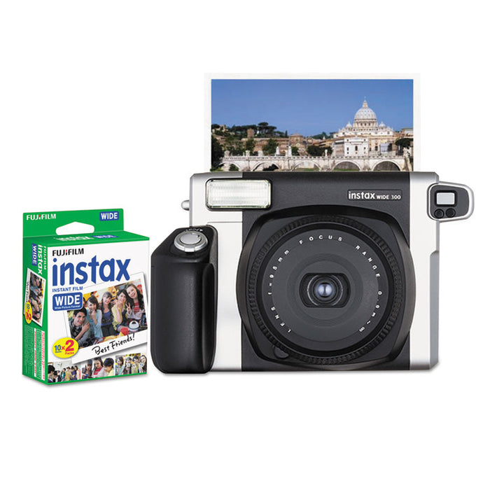 Instax Wide 300 Camera Bundle, 16 MP, Auto Focus, Black
