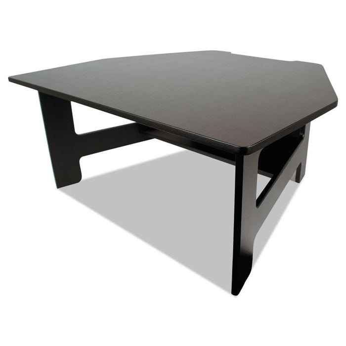 High Rise Stand-Up Desk Converter, 28w x 23d x 12 to 14.5h, Black