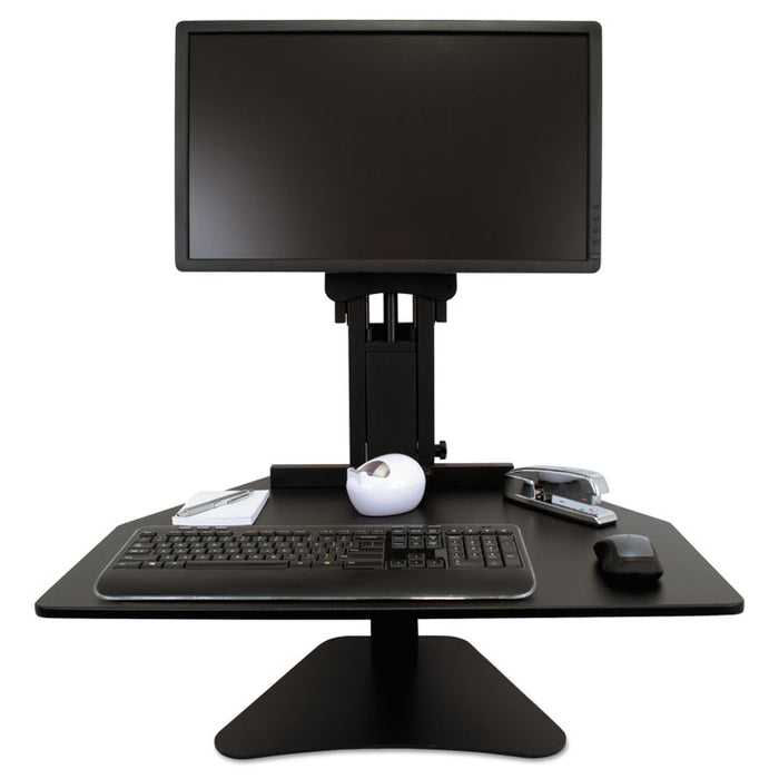 High Rise Standing Desk Workstation, 28w x 23d x 15.5h, Black