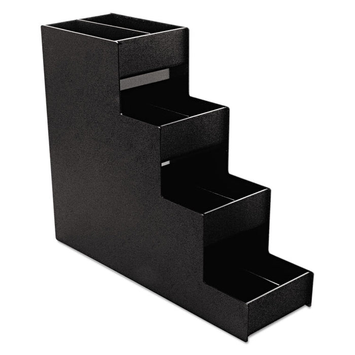 Narrow Condiment Organizer, 6w x 19d x 15 7/8h, Black