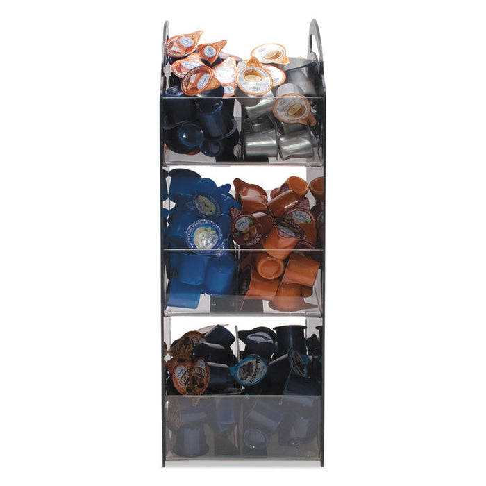 Compact Condiment Organizer, 6 1/8w x 8d x 18h, Black