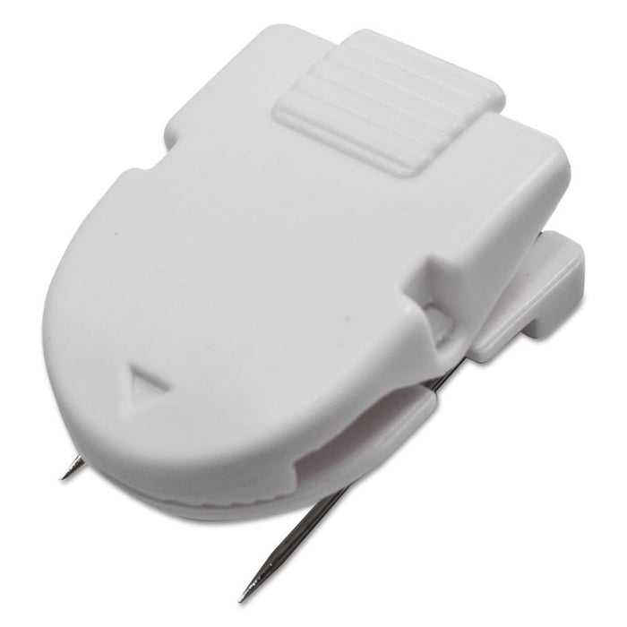 Wall Clips for Fabric Panels, 40 Sheets, White, 20/Box