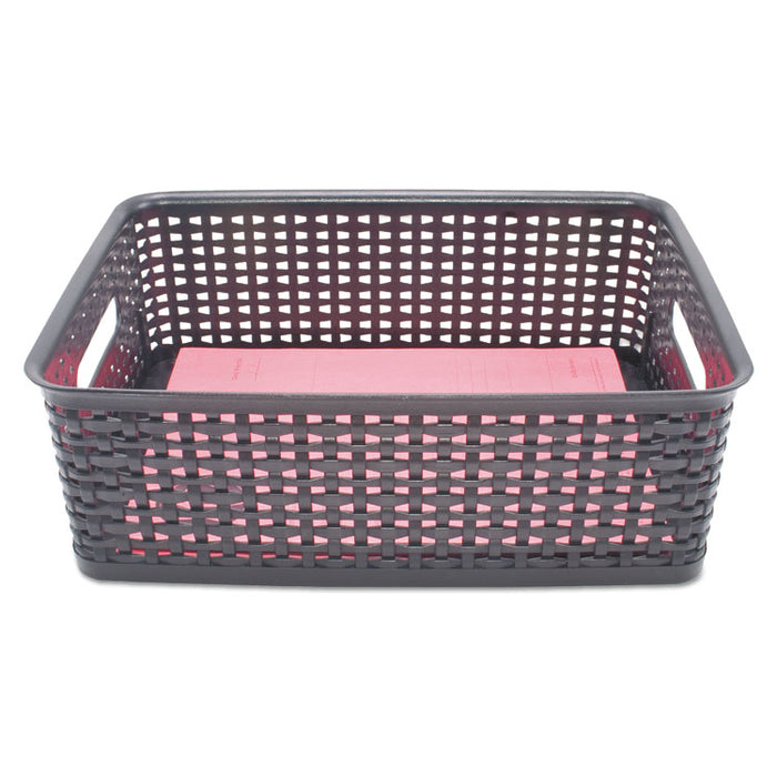 Weave Bins, 14.25 x 10.25 x 4.75, Black, 2/Pack