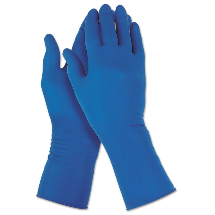 G29 Solvent Resistant Gloves, 295 mm Length, Medium/Size 8, Blue, 500/Carton