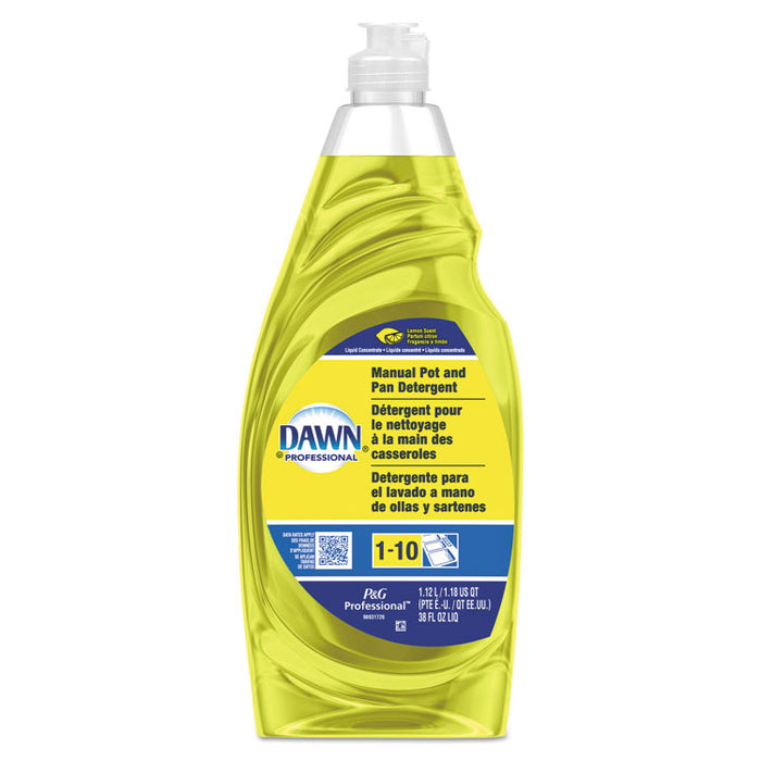 Manual Pot/Pan Dish Detergent, Lemon, 38 oz Bottle