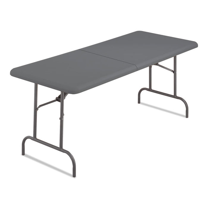 IndestrucTables Too 1200 Series Bi-Fold Table, 60w x 30d x 29h, Charcoal