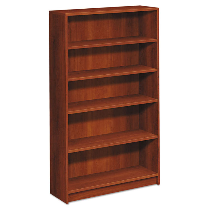 1870 Series Bookcase, Five-Shelf, 36w x 11.5d x 60.13h, Cognac
