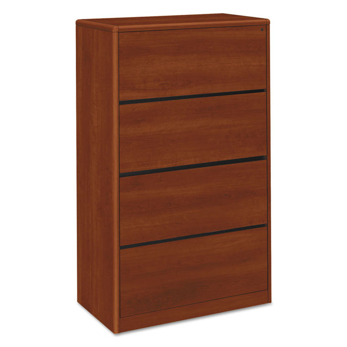 10700 Series Four Drawer Lateral File, 36w x 20d x 59.13h, Cognac