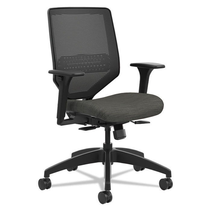 Solve Series Mesh Back Task Chair, Supports Up to 300 lb, 16" to 22" Seat Height, Ink Seat, Black Back/Base