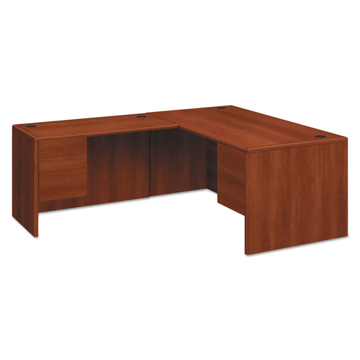 10700 Series "L" Desk, 3/4 Right Pedestal, 66w x 30d x 29.5h, Cognac